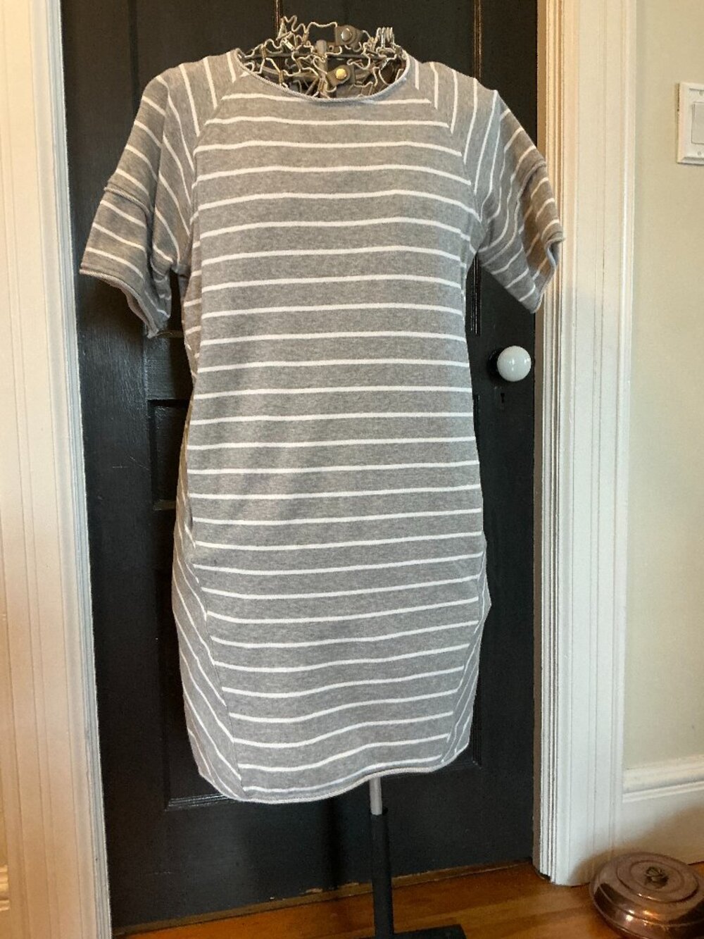 Buffalo striped jersey tunic with front pocket (small)